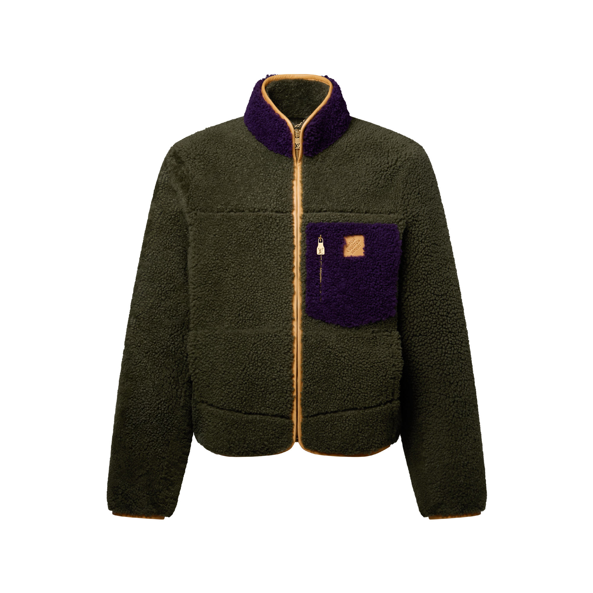 Graphic Intarsia Zipped Cotton Hoodie - Ready-to-Wear | LOUIS VUITTON